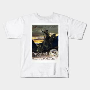 Georges Rochegrosse poster for Jules Massenet's Opera Don Quichotte Don Quixote Kids T-Shirt